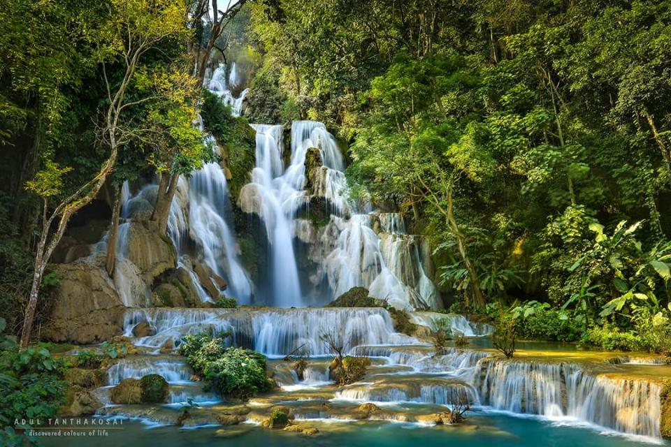 ,Kwang Si Waterfall