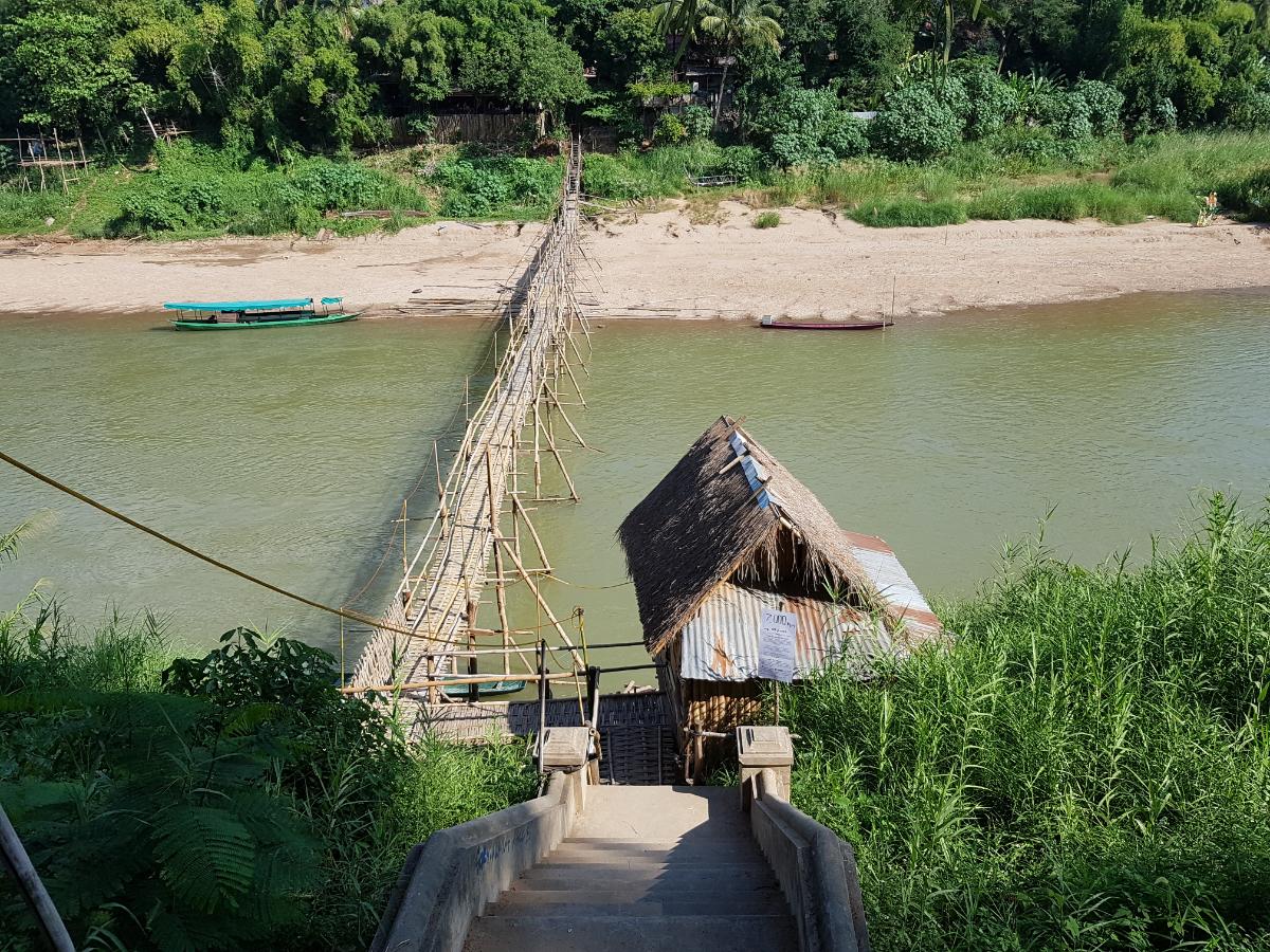 ,Bamboo Bridge @Luang Prabang